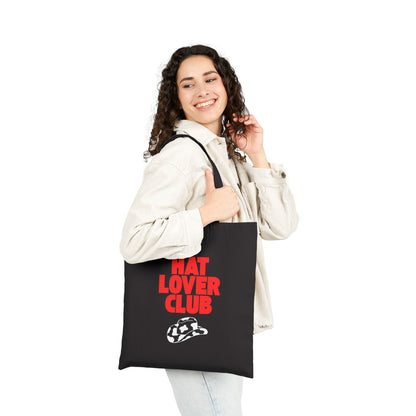 Hat Lover Club Canvas Tote Bag – 'Hat Lover Club' Graphic Cotton Shopper