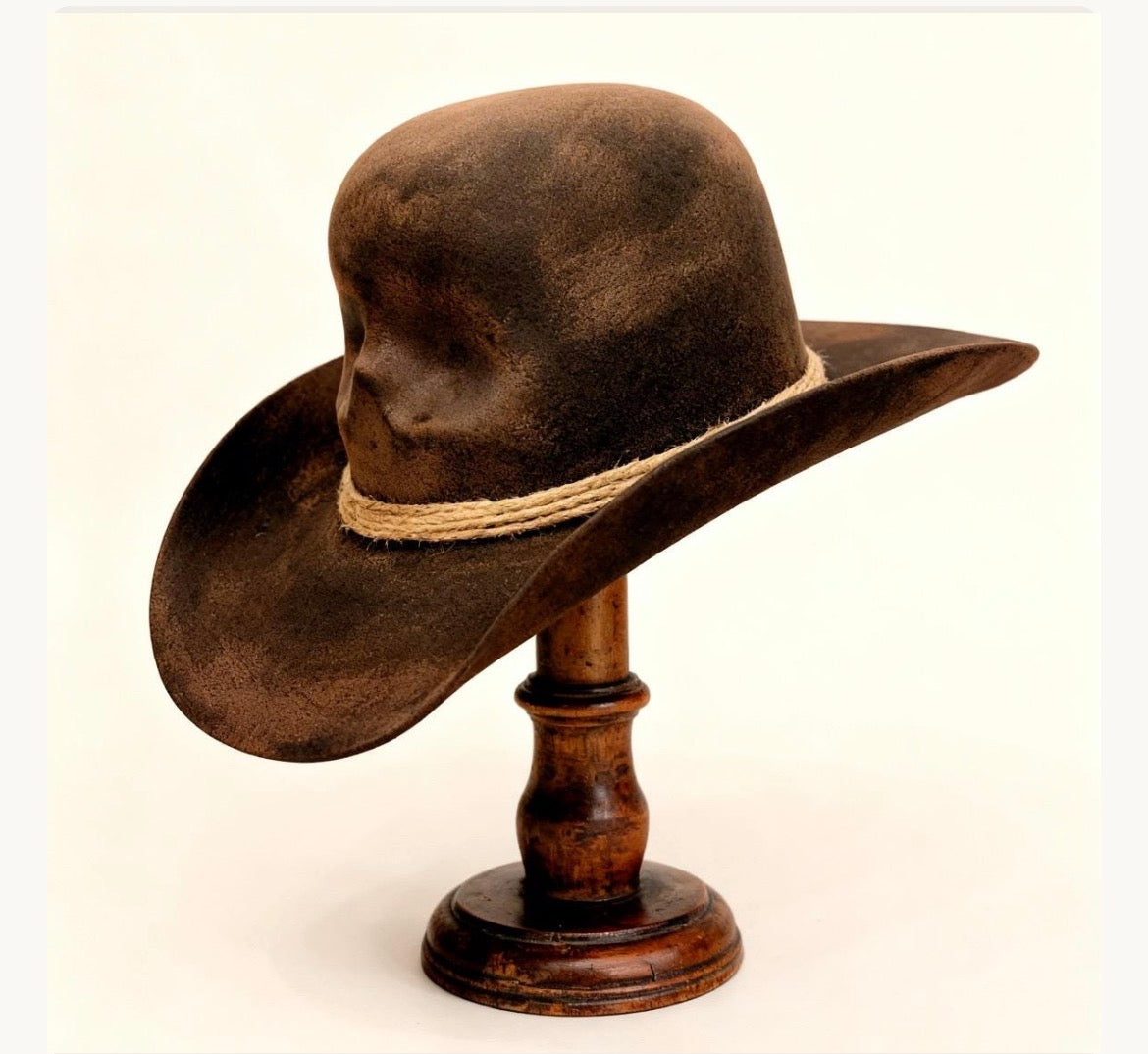 Open Crown Skull Hat