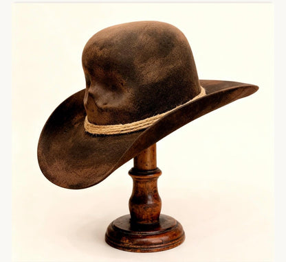 Open Crown Skull Hat