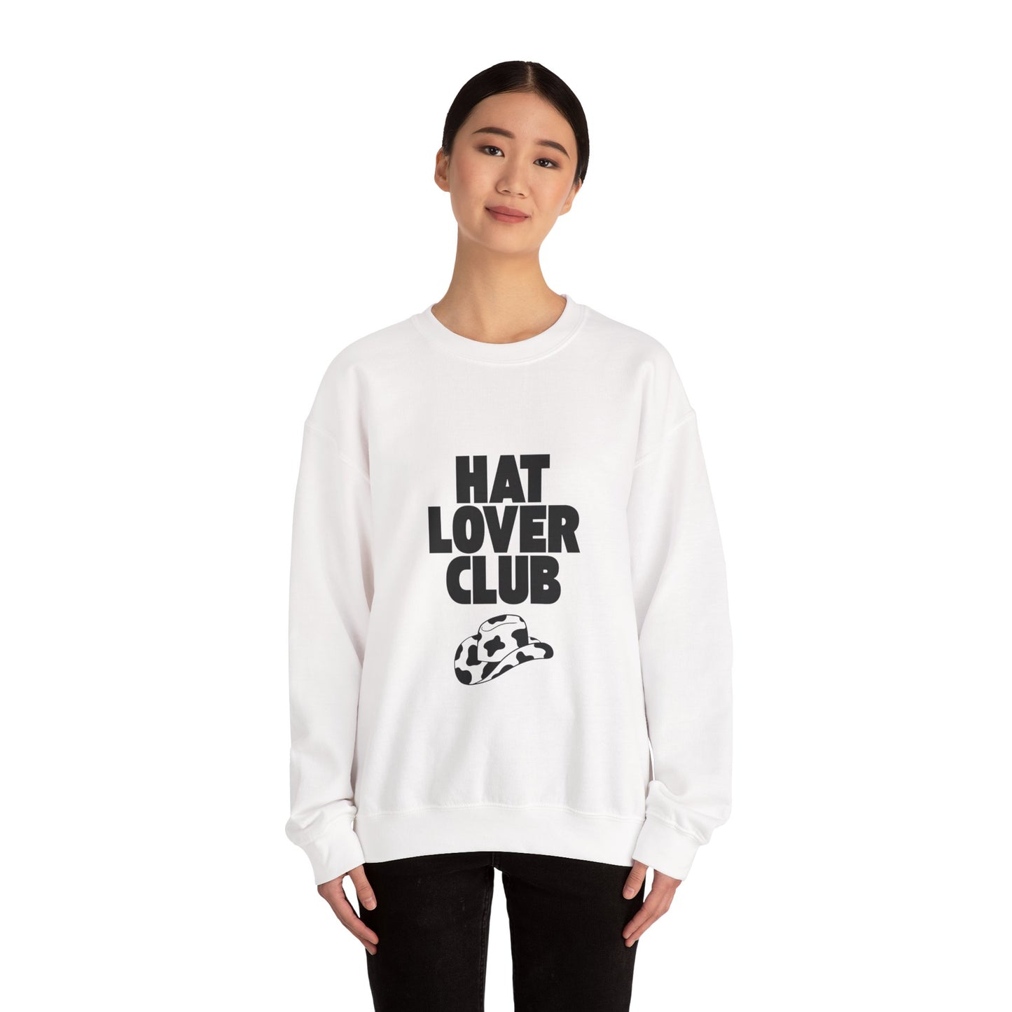 Hat Lover Club Sweatshirt — Graphic Crewneck for Hat Enthusiasts