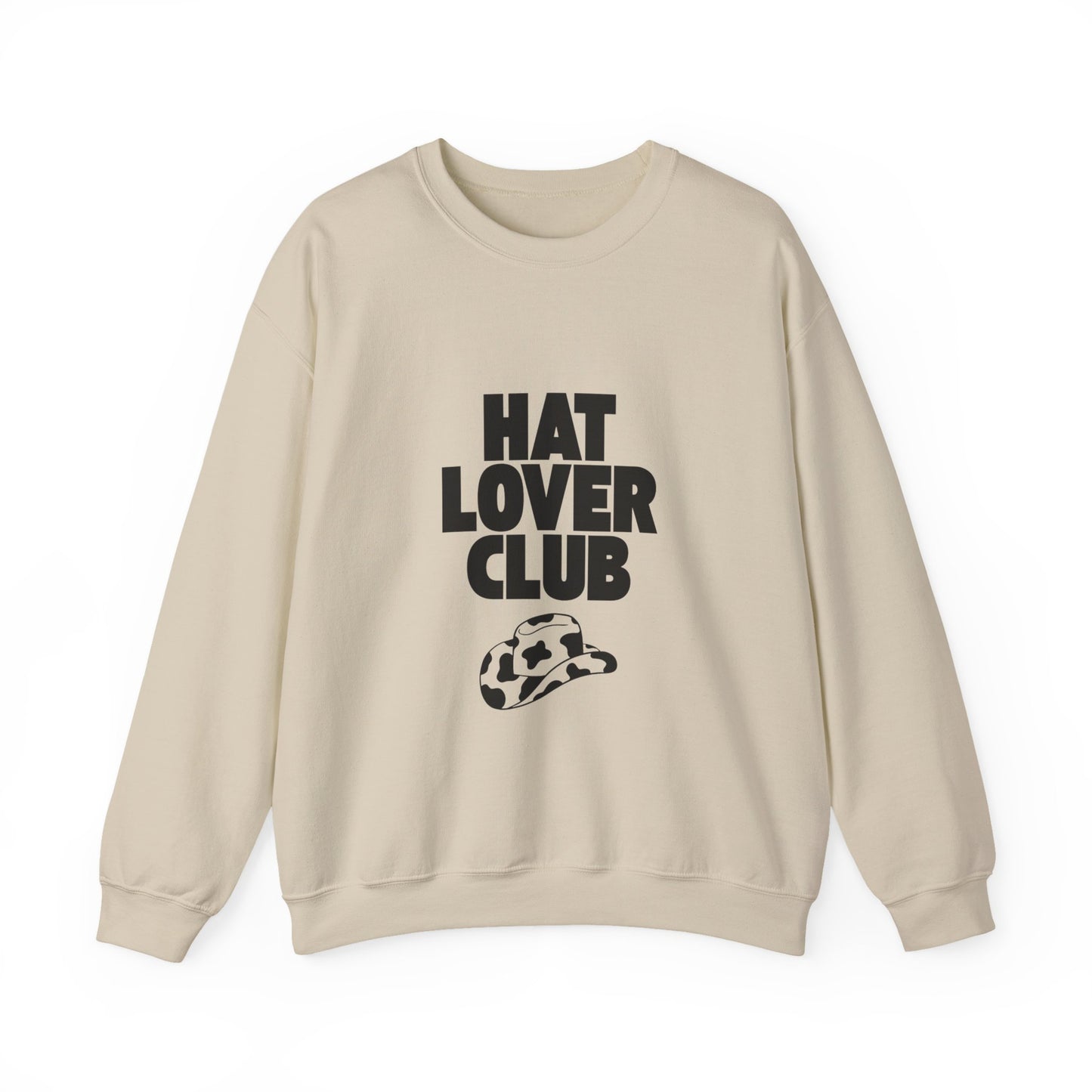 Hat Lover Club Sweatshirt — Graphic Crewneck for Hat Enthusiasts
