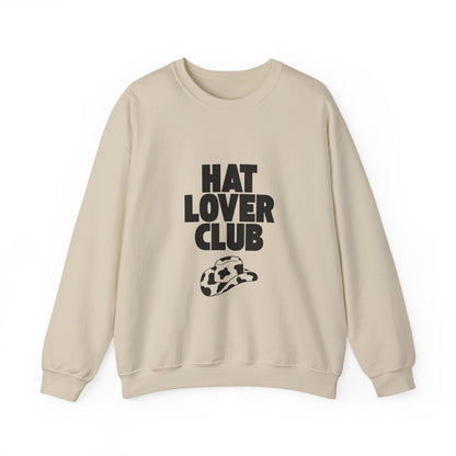 Hat Lover Club Sweatshirt — Graphic Crewneck for Hat Enthusiasts