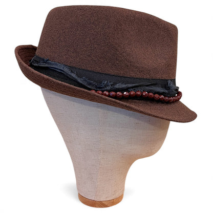 Bohemian Wool Fedora Hat – Short Brim Collection