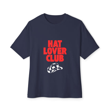Hat Lover Club Tee — Graphic Oversized Boxy T‑Shirt