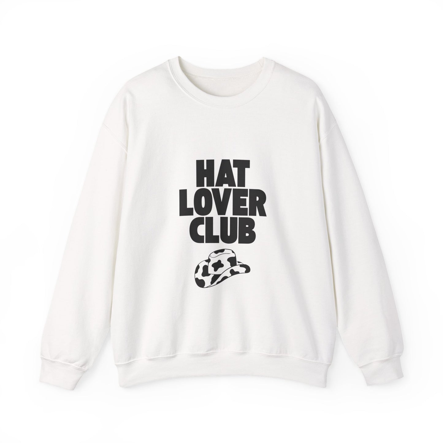 Hat Lover Club Sweatshirt — Graphic Crewneck for Hat Enthusiasts