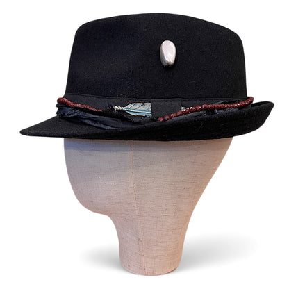 Bohemian Wool Fedora Hat – Short Brim Collection
