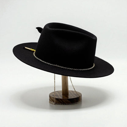 Golden Western Hat Edition – Elegant Black Cowboy Hat