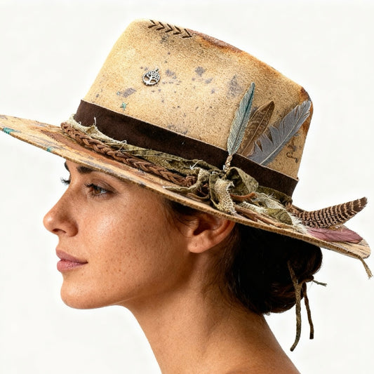 Rare Bohemian Indigo-Dyed Fedora Hat – Boogie Wonderland