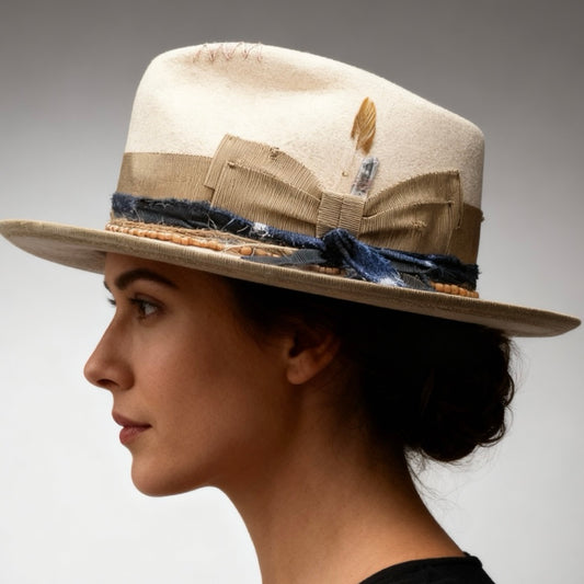 “Spark” Modern Elegance Hat – Beige
