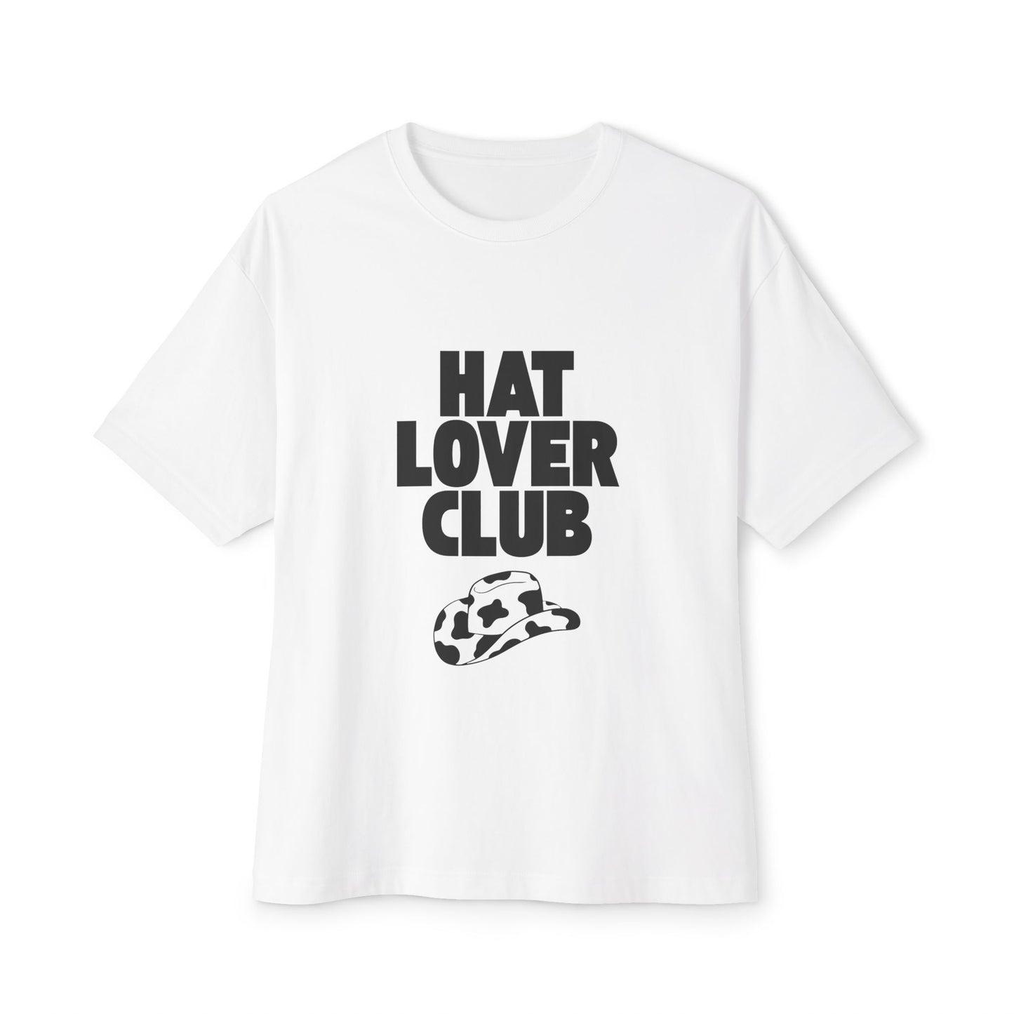 Hat Lover Club Tee — Graphic Oversized Boxy T‑Shirt