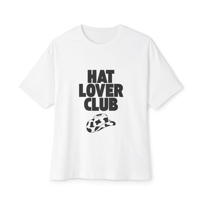 Hat Lover Club Tee — Graphic Oversized Boxy T‑Shirt