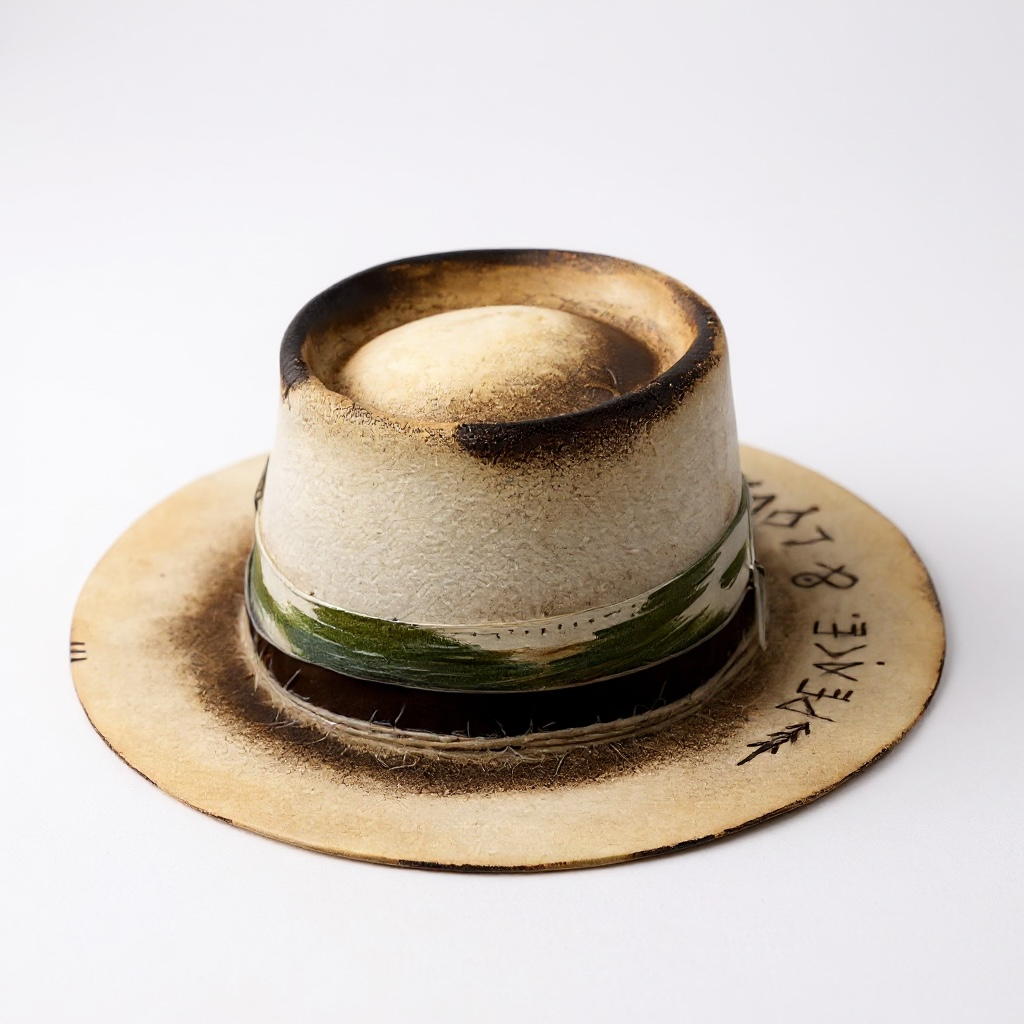 “Peace & Love” Vintage Style Hat