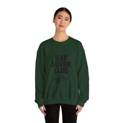 Hat Lover Club Sweatshirt — Graphic Crewneck for Hat Enthusiasts