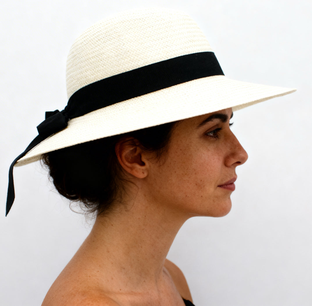 The Saint-Tropez — Wide Brim Cream Straw Hat |… – handcrafted straw hat made in Italy | Pokijomba Hats
