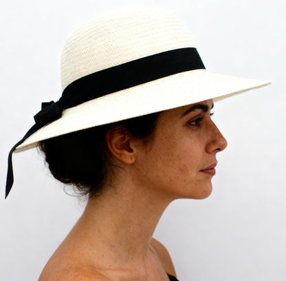 The Saint-Tropez — Wide Brim Cream Straw Hat |… – handcrafted straw hat made in Italy | Pokijomba Hats