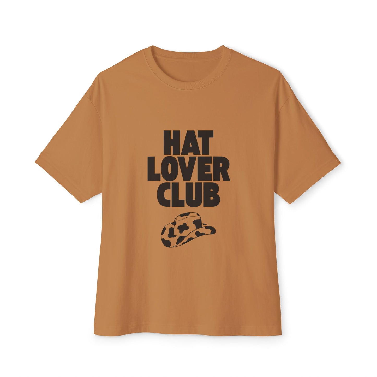 Hat Lover Club Tee — Graphic Oversized Boxy T‑Shirt