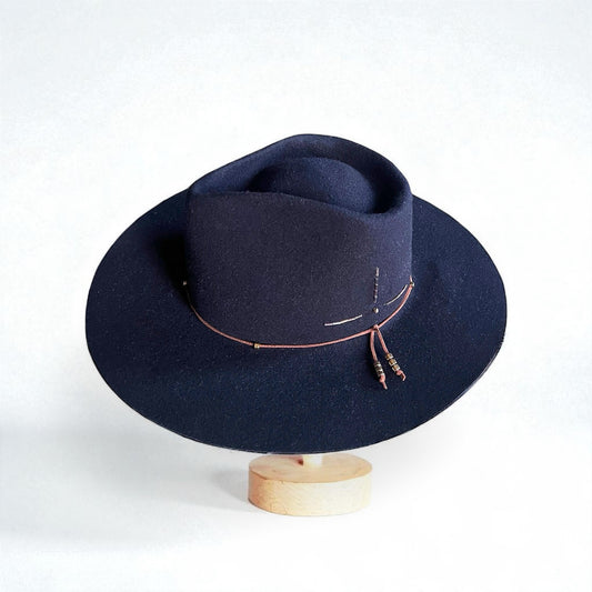 The Caribou – Classic Wide Brim Wool Felt Fedora Hat | Unisex Timeless Style