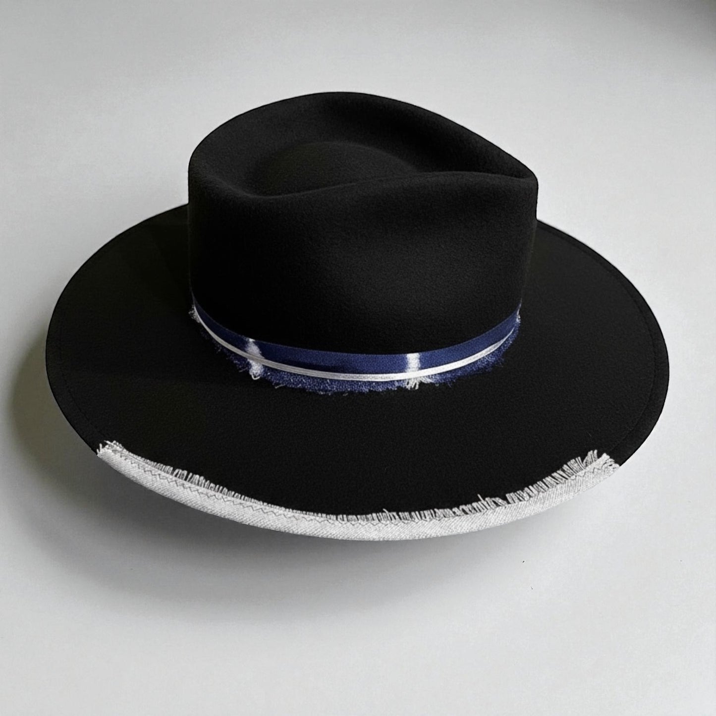 Hannah – Black Wool Felt Hat – Statement Fedora