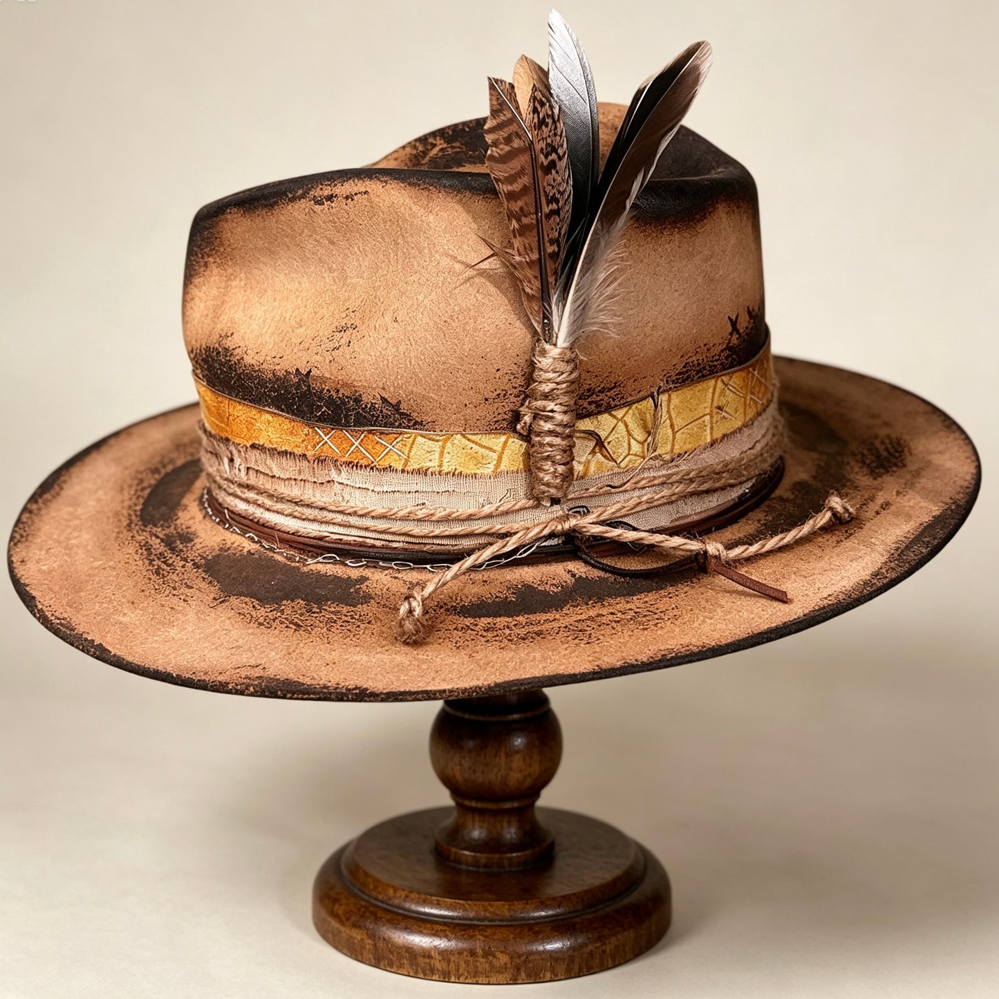 The Mateo – Vintage Skull Fedora Hat