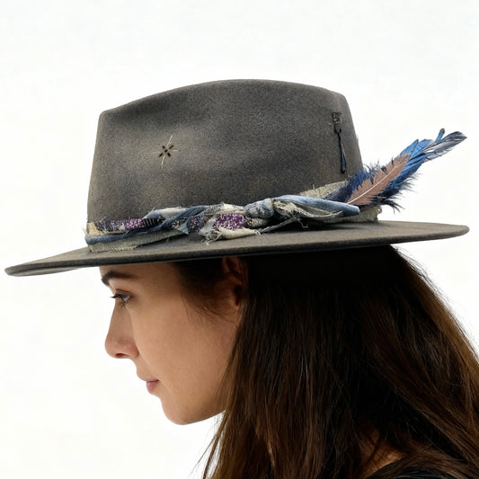 The Ofiuco – Mystical Vibes Vintage Felt Fedora Hat | Boho Fedora