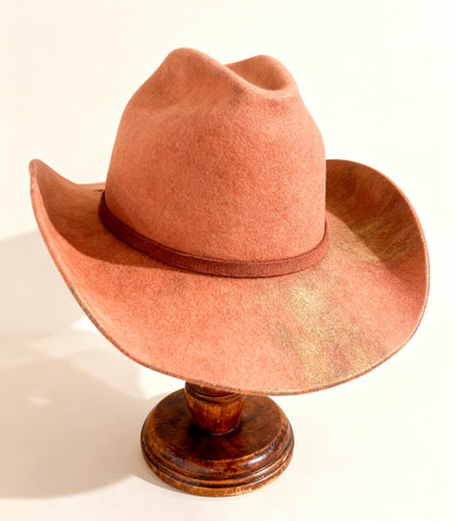 Shine baby in Coral– Western Cowboy Hat