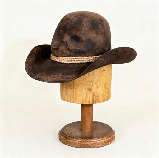 Open Crown Skull Hat
