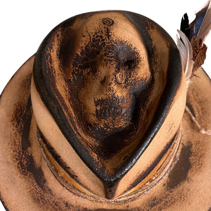 The Mateo – Vintage Skull Fedora Hat