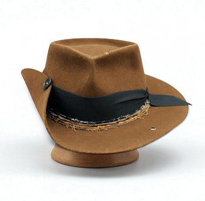 I Don’t Care – Brown Elegant Felt Hat