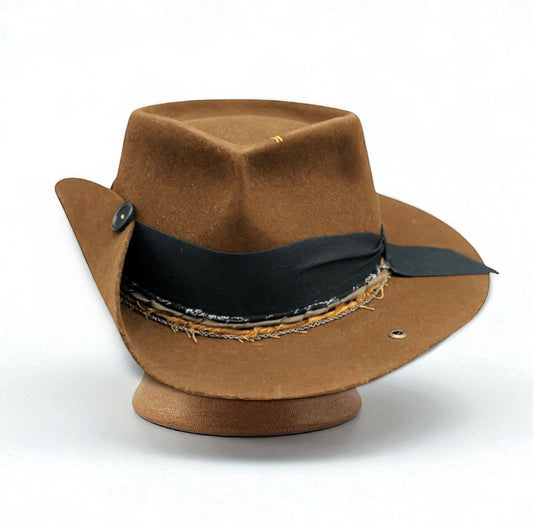 I Don’t Care – Brown Elegant Felt Hat