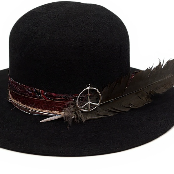 The Apache Hat  – Bohemian Open Crown Wool Felt Hat