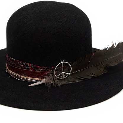 The Apache Hat  – Bohemian Open Crown Wool Felt Hat