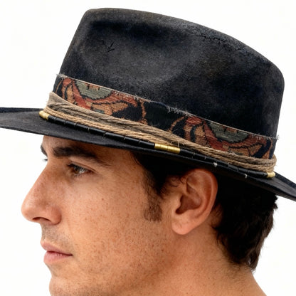 The Vintage No. II – Leather Effect  Retro Edgy Hat