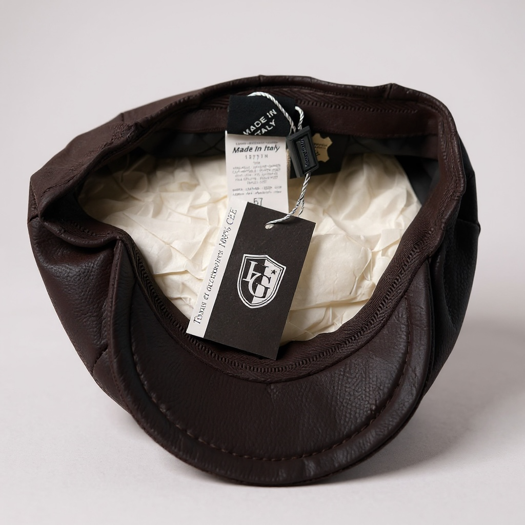 Brown Leather Peaky Blinders Newsboy Gatsby Cap
