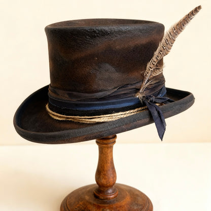 Edgy Distressed Top Hat – Billy the Kid Inspired