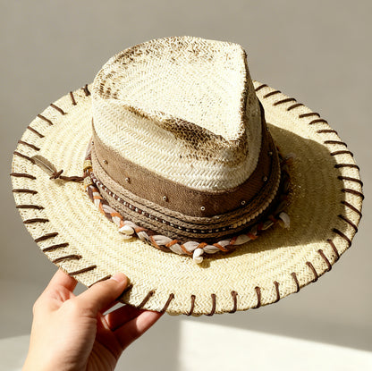 Anastasia – Straw Wide Brim Fedora Hat