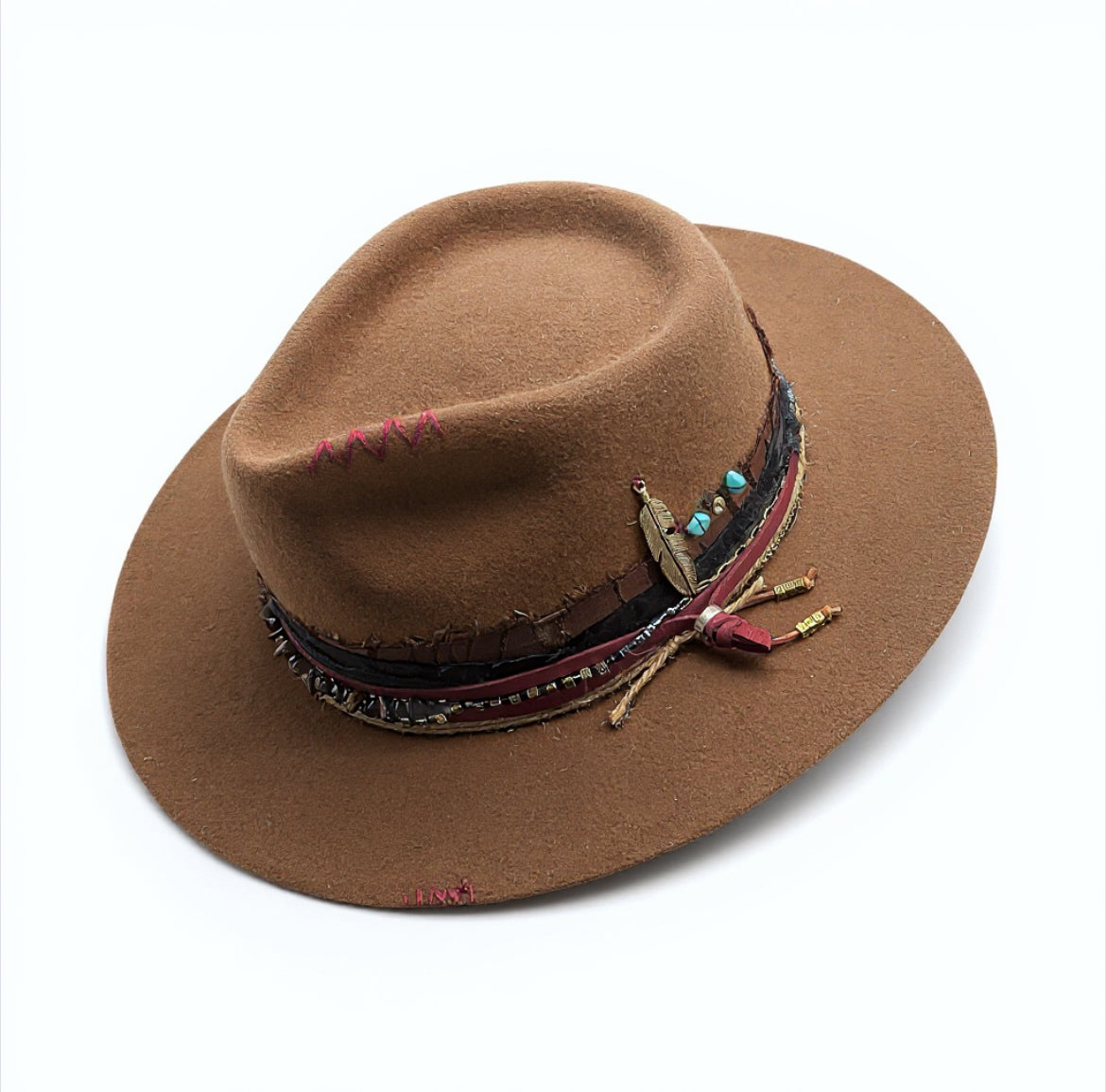 Sara – Black Wool Felt Fedora Hat