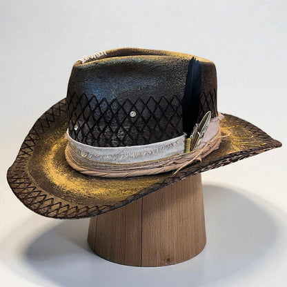 In Stock – Mystic Soul – Rare Vintage Handmade Statement Cowboy Hat