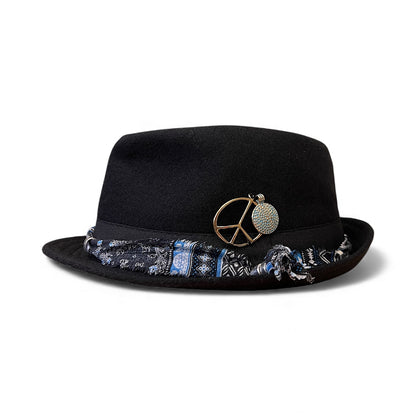 Bohemian Wool Fedora Hat – Short Brim Collection