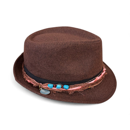 Bohemian Wool Fedora Hat – Short Brim Collection