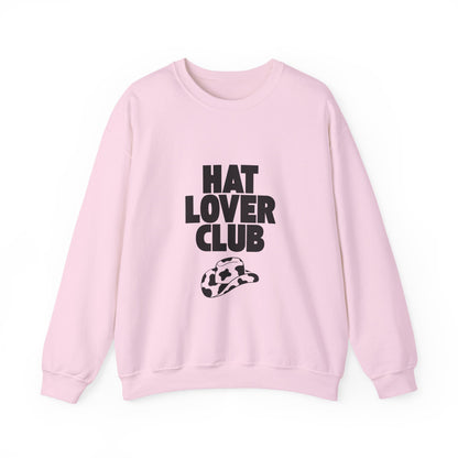 Hat Lover Club Sweatshirt — Graphic Crewneck for Hat Enthusiasts