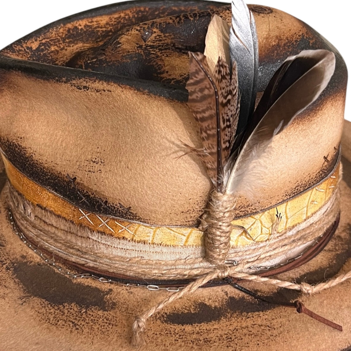 The Mateo – Vintage Skull Fedora Hat