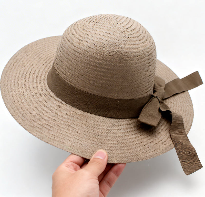 POKIS – Stone Wide Brim Straw Hat