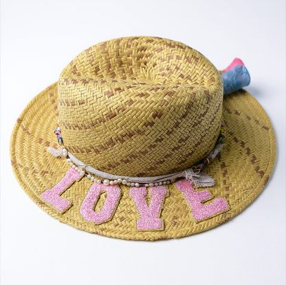 In Stock – Love Hat – Lightweight Breathable Summer Straw Hat