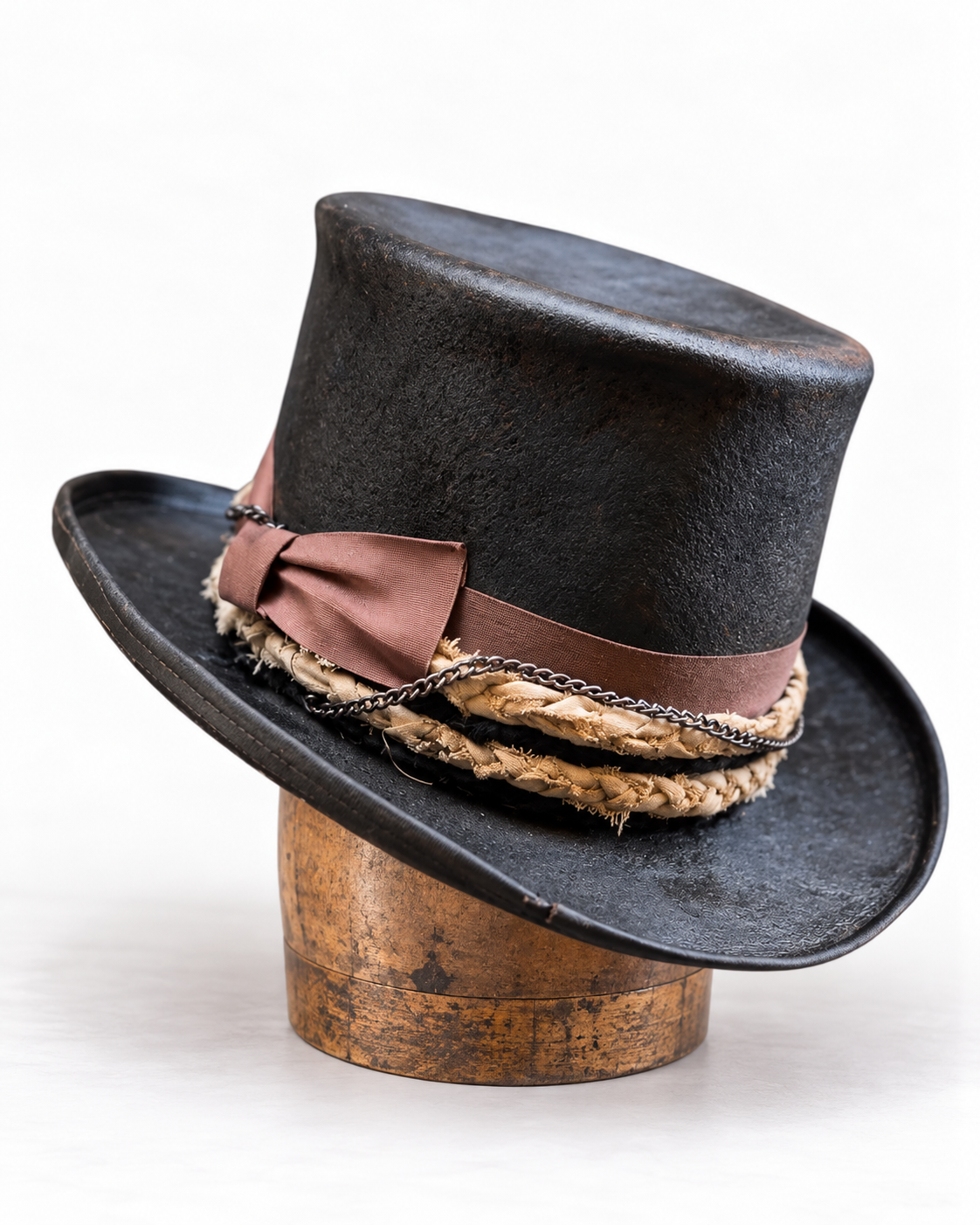 Lady Rebel – Leather-Effect Top Hat