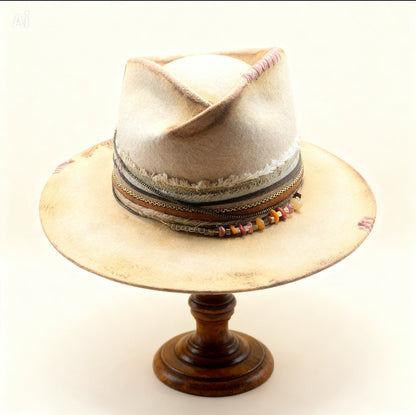 The Anisoptera — Hand-Burned Fedora Hat