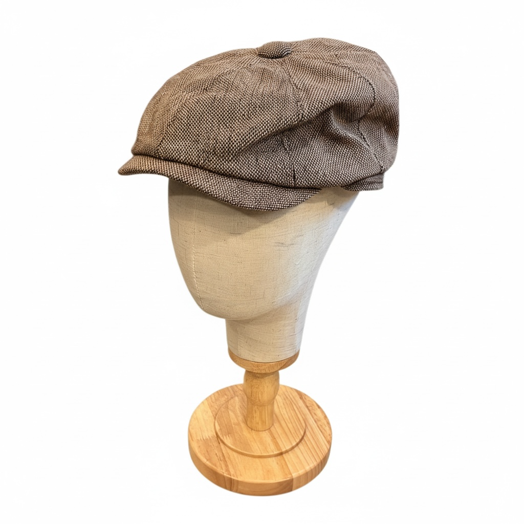 Newsboy Winter Cap – Peaky Blinders Wool Baker Hat – Vintage Gangster Men’s Headwear