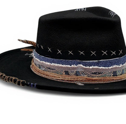 The Hawái – Black Wool Felt Fedora Hat