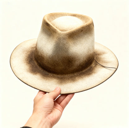 Amy – Distressed Wool Felt Hat