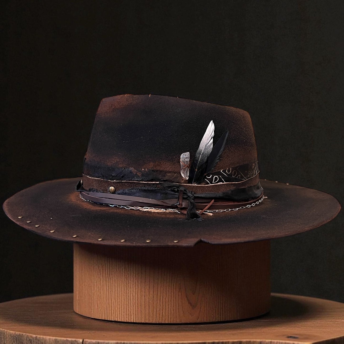 Jacky – Vintage Style Black Felt Hat