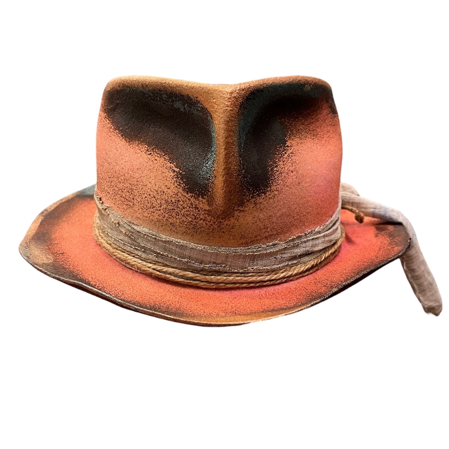 The Sun Lord – Pink Custom Hand-Painted Fedora Hat